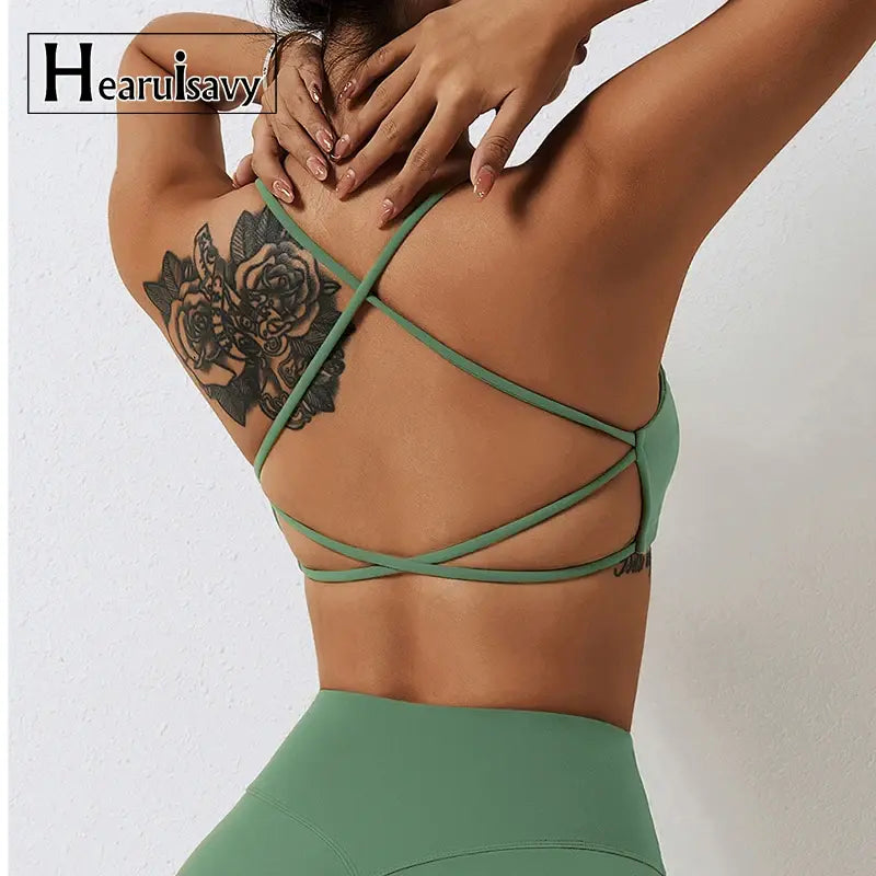 Fitness Workout Back Cross Yoga Bra