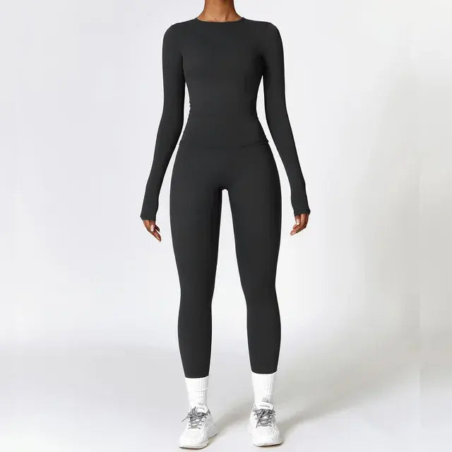 Women's 2 Piece Tight Quick-Drying Fitness Suit