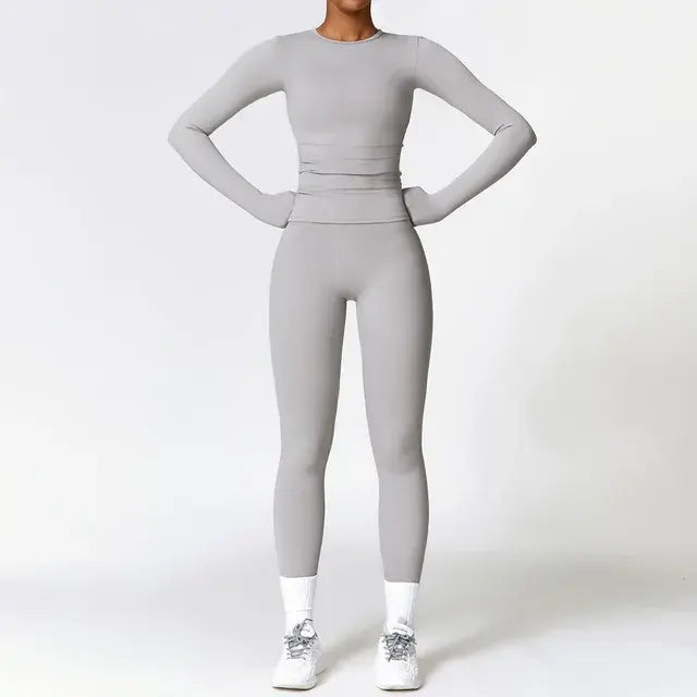 Women's 2 Piece Tight Quick-Drying Fitness Suit